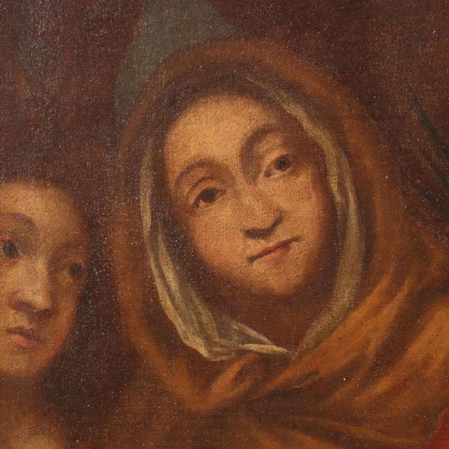 European School, Painting of Saint Ursula, Oil on Canvas For Sale - Image 5 of 11