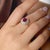 1980s Vintage Gia 1.00 Carat No Heat Ruby Diamond Platinum Ring, Size 7.75 For Sale - Image 5 of 8