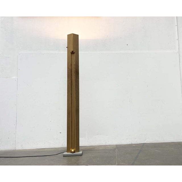 Postmodern Italian Golden Model Totem Floor Lamp by Kazuhide Takahama for Sirrah, 1980s For Sale - Image 12 of 18
