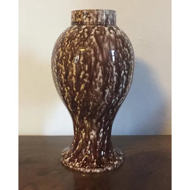 Antique 18th Century Creamware Tortoise Glaze Vase For Sale In New York - Image 6 of 11