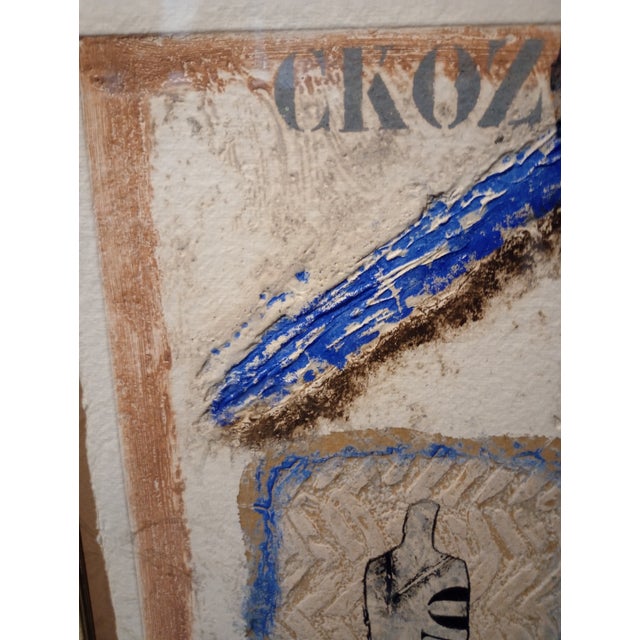 1960s 1961 Abstract Expressionism James Coignard Carborundum Artpiece For Sale - Image 5 of 12