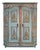 Folk Art Painted Wardrobe in Fir, 1808 For Sale