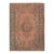 1970s Vintage Turkish Oushak Handmade Wool Cotton Orange Area Rug For Sale