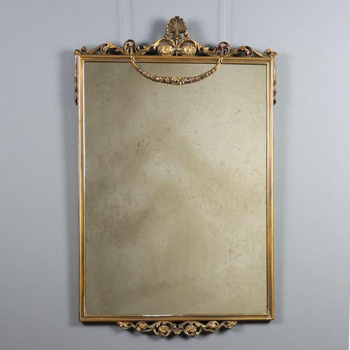 Carved and Gilded Style Mirror For Sale - Image 12 of 12
