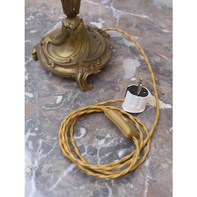 19th Century Bronze Candelabra Lamps, Set of 2 For Sale - Image 14 of 16