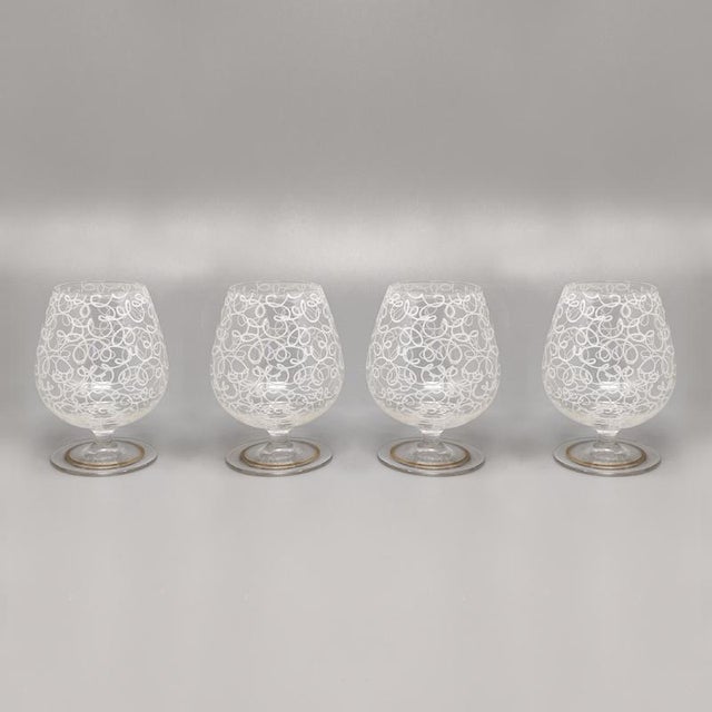 1960s Cocktail Shaker Set with Four Glasses, Italy, 1960s, Set of 5 For Sale - Image 5 of 7