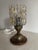 Amber Pressed Glass Table Lamp with Wooden Base, 1970s For Sale - Image 4 of 13