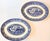 Vintage Flow Blue Willow Ironstone Platters- Set of Two For Sale - Image 9 of 9