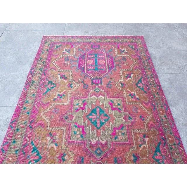 Textile 1960s Turkish Runner Rug, Vintage Runner Rug For Sale - Image 7 of 10