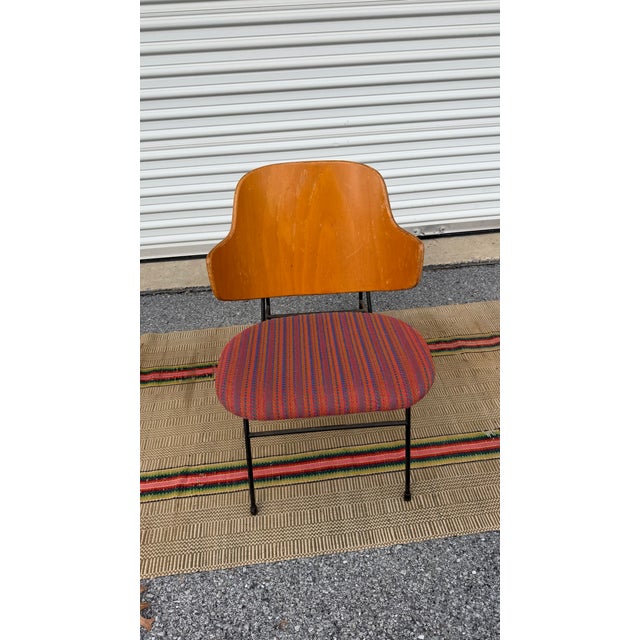 A Vintage Mid Century Danish Kofod Larsen Wrought Iron Penguin Lounge Chair, 1950’s For Sale - Image 15 of 18