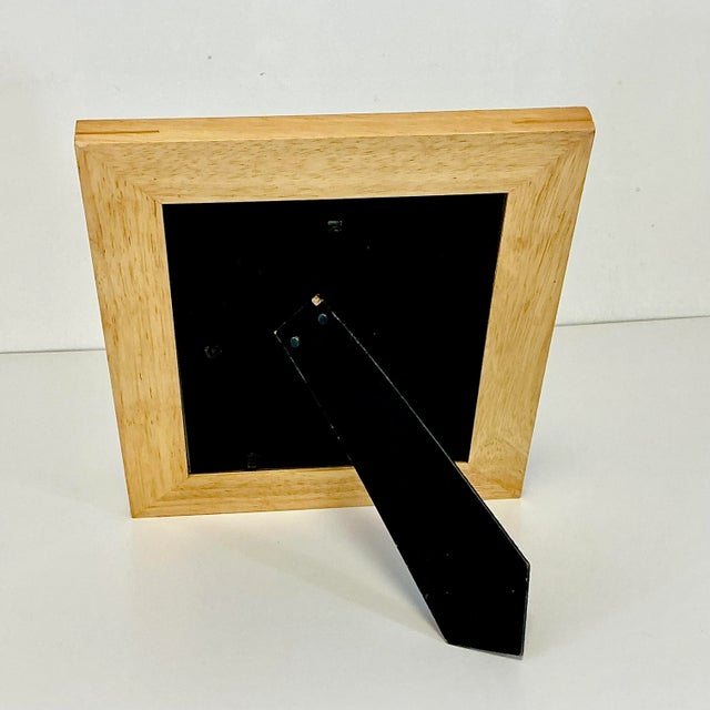 1980s Vintage Arts & Crafts Boho Chic Farmhouse Fruit Wood Picture Frame. For Sale - Image 5 of 11