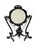 Art Nouveau Erté Paris 1907 "Demoiselle à la Balancelle" Table top Vanity mirror "Demoiselle à la balancelle" 1907 after...