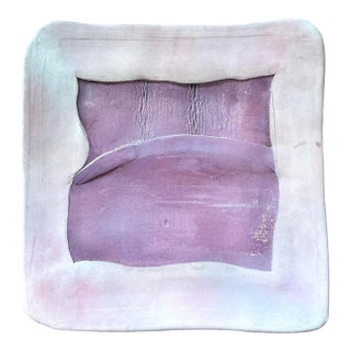 Vintage Boho Original Studio Pottery Tray For Sale