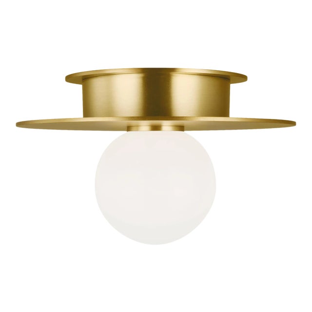 Kelly Wearstler by Visual Comfort Studio Nodes Small Flush Mount, Brass For Sale