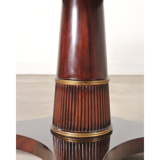 Brown Thomas Pheasant for Baker Mahogany Round Pedestal Dining Table For Sale - Image 8 of 18