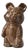 Danish Stoneware Bear Figurine from Rath, 1980s For Sale