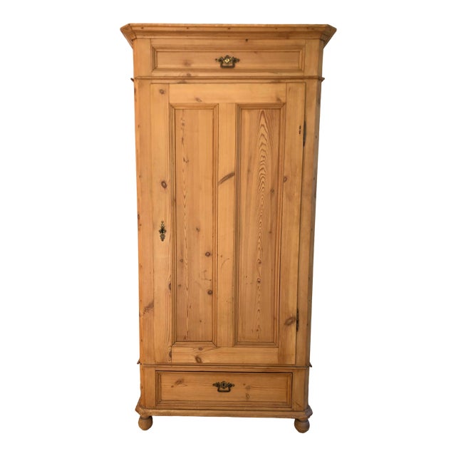 Vintage Swedish Pine Armoire Chairish