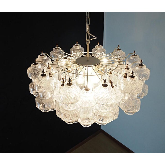 1990s Vintage Murano Glass Chandelier, 1990 For Sale - Image 5 of 14