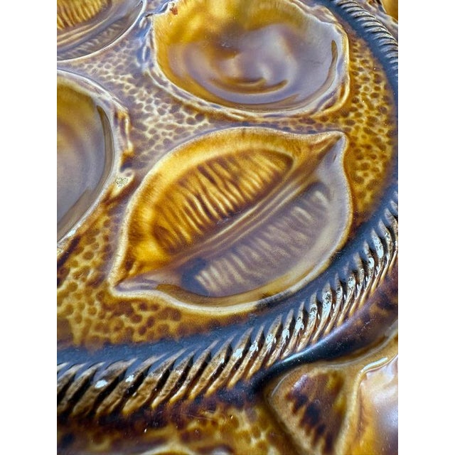 Brown Oyster Dish, France, 20th Century For Sale - Image 13 of 14