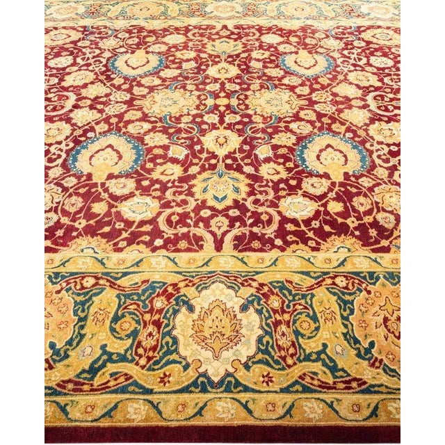 Solo Rugs Mogul, One-of-a-Kind Hand-Knotted Area Rug in Red, 8' 2" x 10' 1" For Sale - Image 4 of 8