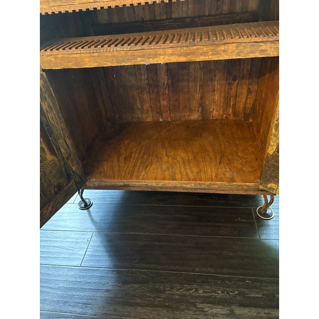 Antique Wooden Storage Cabinet For Sale In Los Angeles - Image 6 of 7