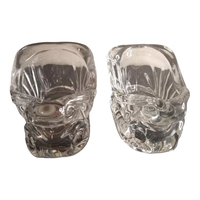 2000s Lead Crystal Trinket Dishes- a Pair For Sale