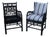 Pair of Brighton Style Black Chairs For Sale