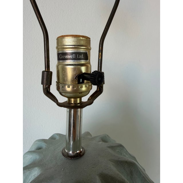 1980s 1980s Vintage Alsy Barrel Cactus Plaster Table Lamp For Sale - Image 5 of 12