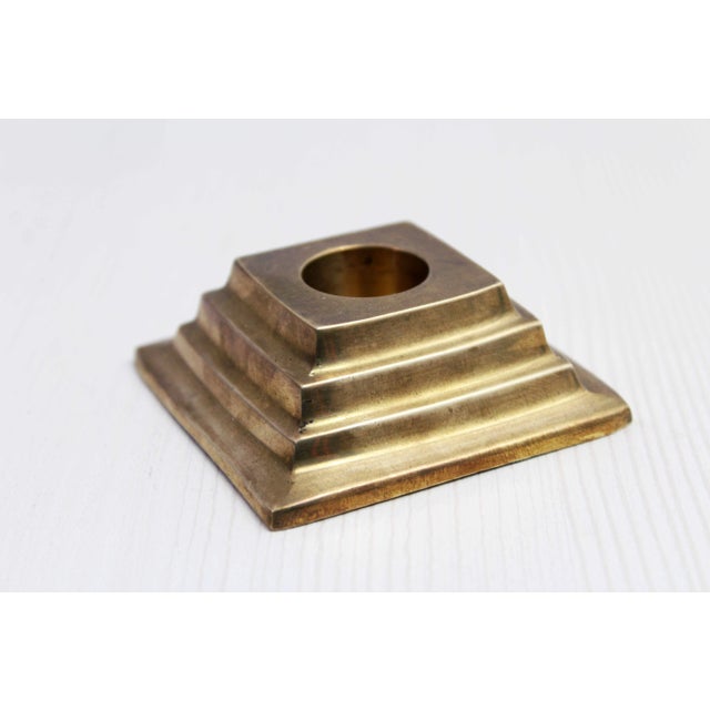 Vintage Candlestick in Brass, 1970s For Sale - Image 6 of 7