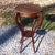 Brown Vintage Art Nouveau Mahogany Two Tier Occasional Accent Table Jardinière Stand For Sale - Image 8 of 12