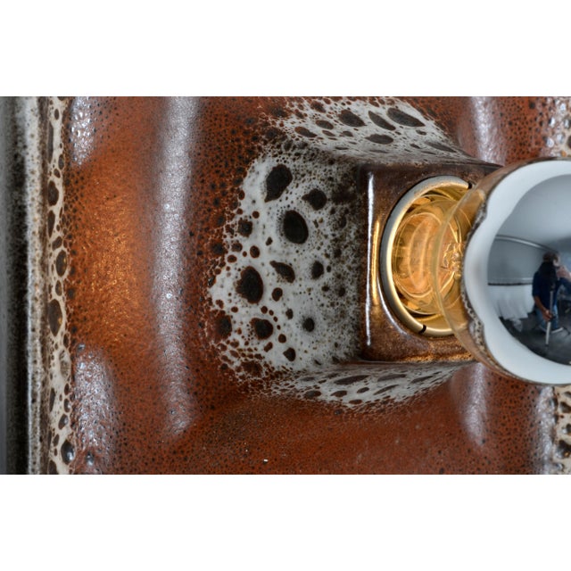 Fat Lava Ceramic Sconce from Hustadt Leuchten, 1970s For Sale - Image 4 of 6