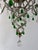 Maison Baguès French Maison Baguès Murano Green Drops Beaded Scrolls Chandelier Rare C 1940 For Sale - Image 4 of 18