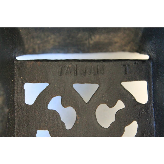 Vintage Cast Iron Wall Mounted Match Stick Holder For Sale - Image 11 of 11