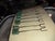 Mexican 1960s Green Onyx Mexican Cocktail Olive Picks - Set of 8 For Sale - Image 3 of 6