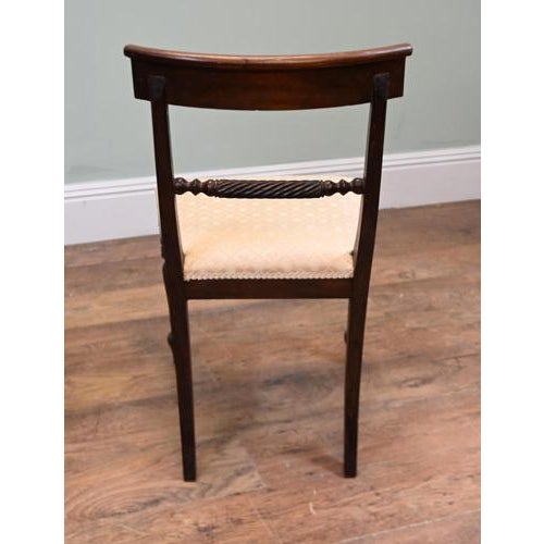 Regency Mahogany Armchair and Side Chair, Set of 2 For Sale - Image 4 of 5