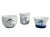 Chinoiserie Blue and White Tea Cups W/Lotus Flower - Set of 3 For Sale In New York - Image 6 of 6