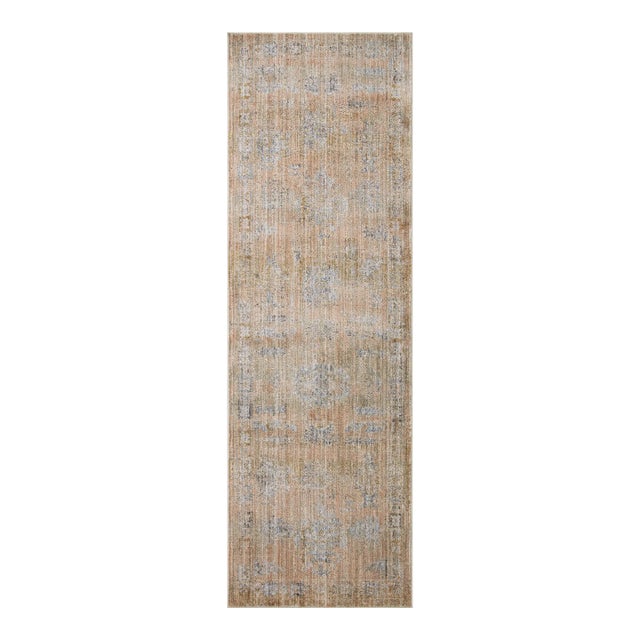 Jean Stoffer x Loloi Katherine Copper / Steel 2'-7" x 8'-0" Runner Rug For Sale