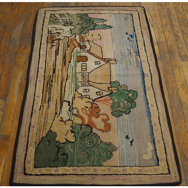 1920s American Hooked Rug | Chairish