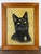 Cat Portrait, 1920s, Oil Painting on Panel, Framed For Sale - Image 3 of 14