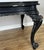 Glass French Style Black Painted Desk For Sale - Image 7 of 15