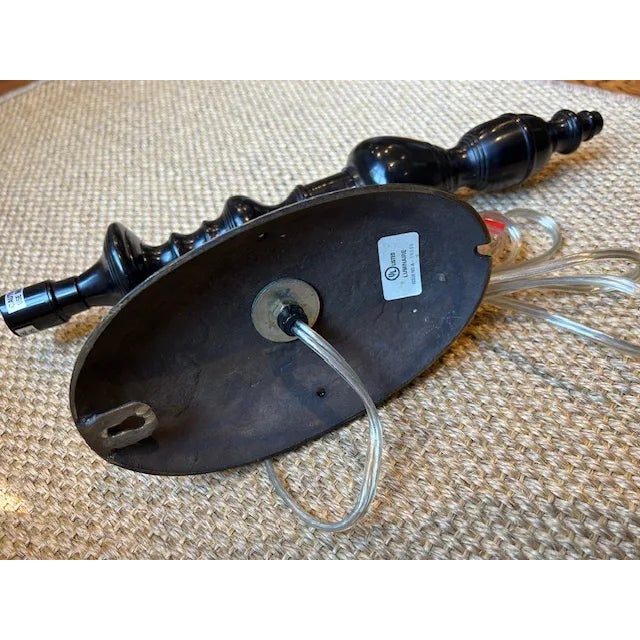 English Black Luminaire Wall Sconce For Sale - Image 3 of 6
