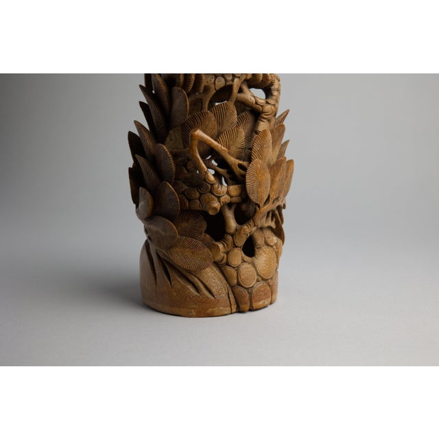 Japanese Meiji Period Carved Boxwood Okimono of a Hawk, Joel & Margaret Chen Collection For Sale - Image 13 of 15