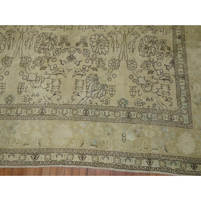 Persian Zabihi Collection Persian Tabriz Room Size Rug For Sale - Image 3 of 11
