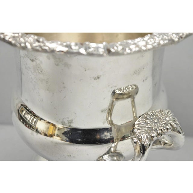 Vintage Victorian Silver Plated Trophy Cup Urn Champagne Chiller Bar Ice Bucket For Sale - Image 11 of 16