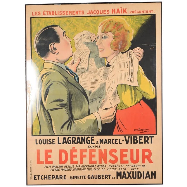 "Le Defenseur" French Movie Poster For Sale