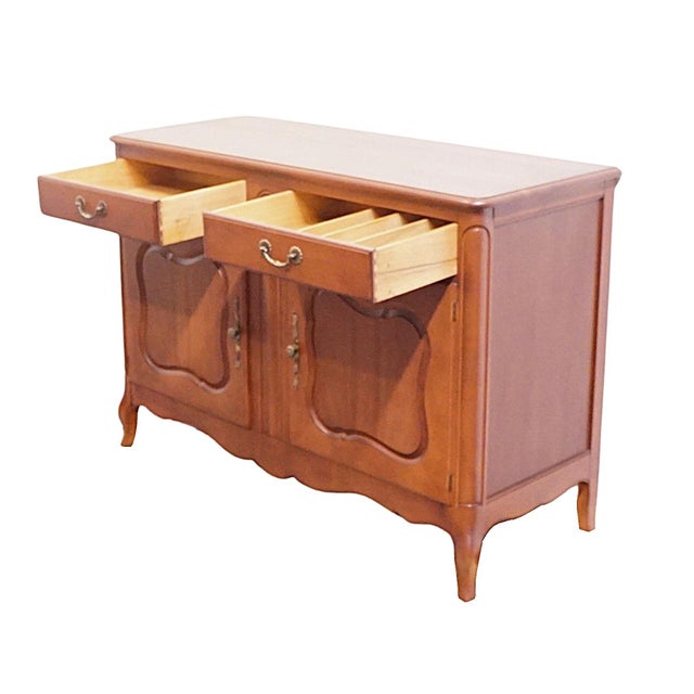 Drexel Furniture Alsace Group Solid Cherry French Provincial Style 50" Buffet 3703-3 For Sale - Image 9 of 15