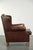 Sheepskin Wing Armchair with Warm Chestnut Color For Sale - Image 3 of 12