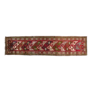 1960s Red & Olive Green Anatolian Carpet For Sale