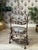 Marble Stone and Wrought Iron 3-Tier Plant Stand or Bar Cart or Bathroom Caddy Dimensions: 41" TALL 21" WIDE 12" DEEP...