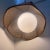 Mid-Size 1970's Rattan Swag Light Fixture With Globe For Sale - Image 6 of 9